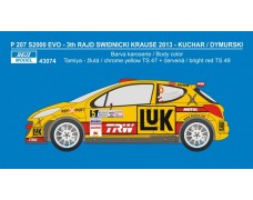 Decal –  Peugeot 207 S2000 EVO - Rajd Swidnicki 2013